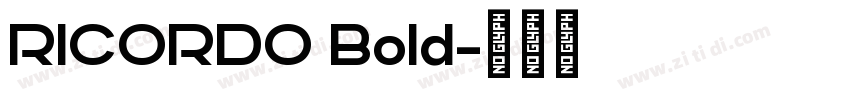 RICORDO Bold字体转换